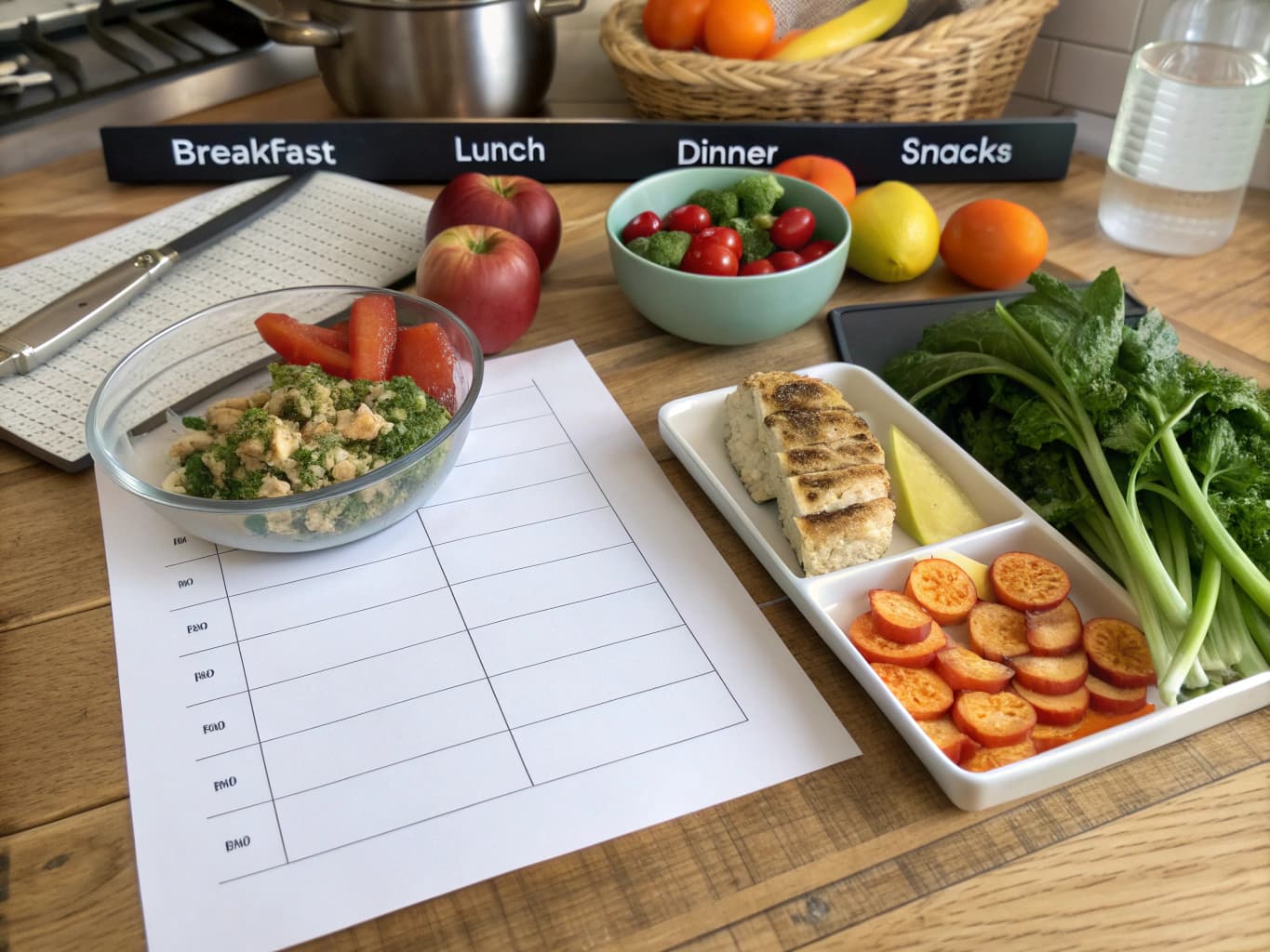 Scientific approach to meal planning for body recomposition