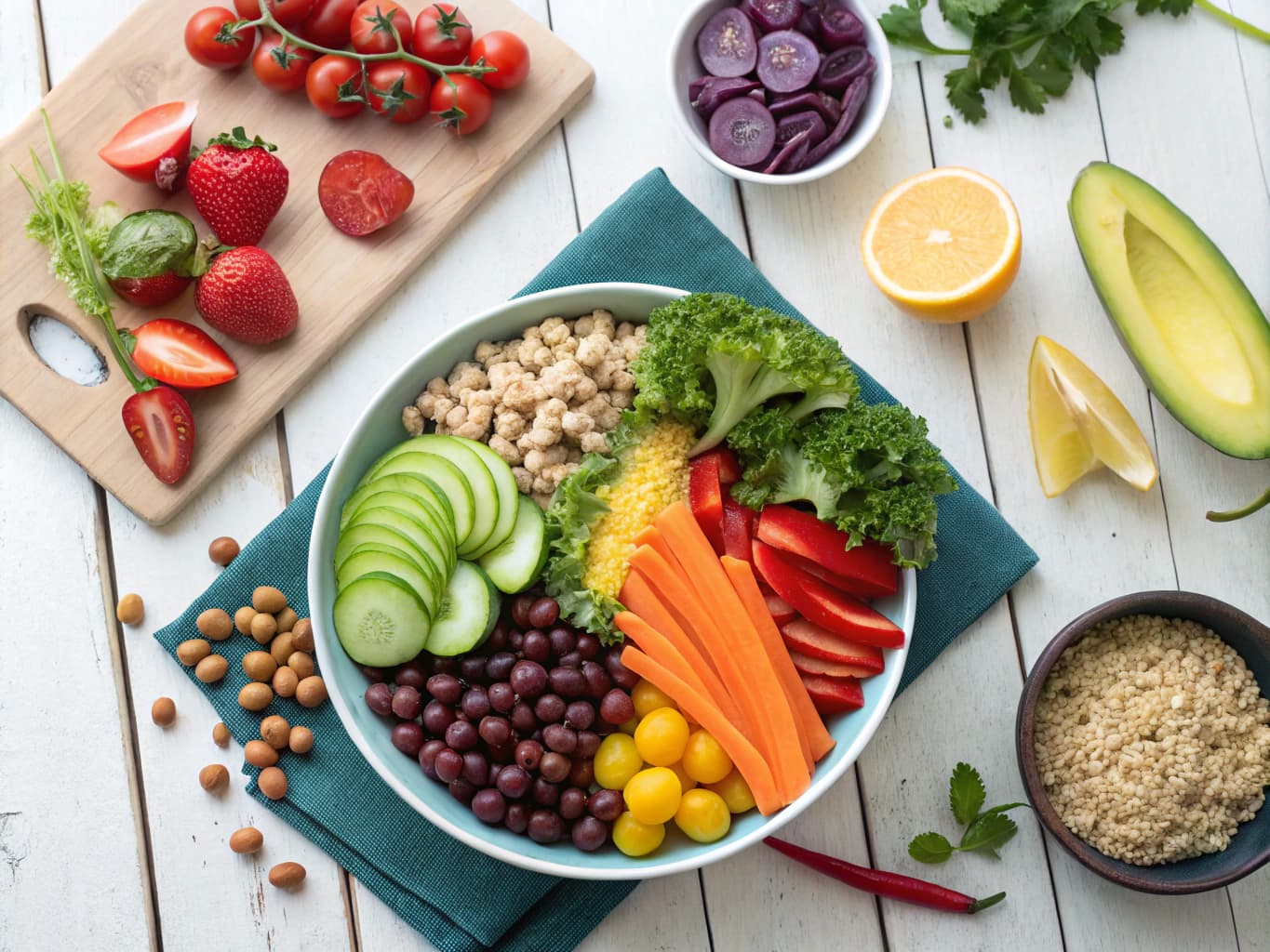 Healthy vegan meal prep for fat loss