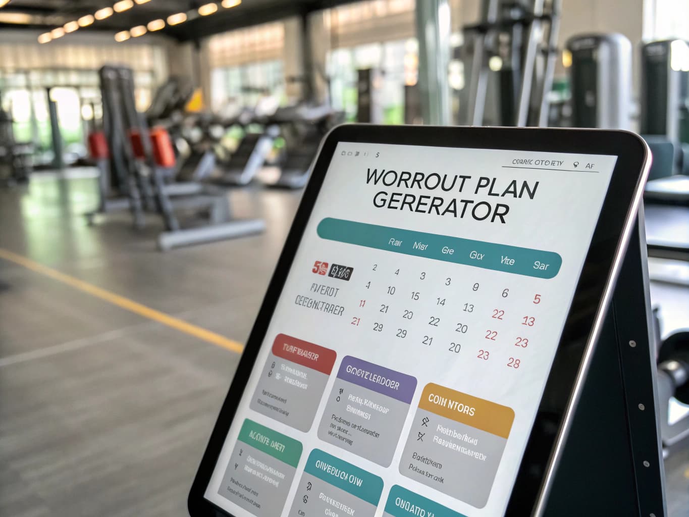 AI Workout Plan Generator Interface